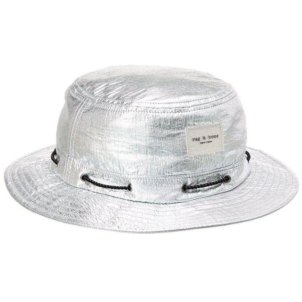 Rag & Bone Silver Bucket Hat - FESTIVAL READY
